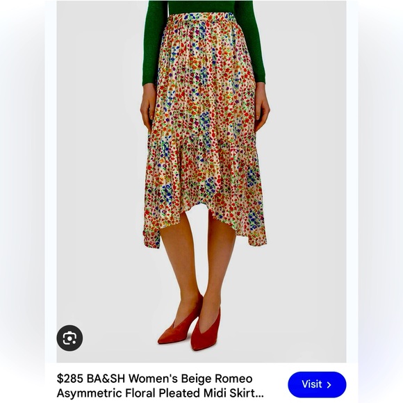 Ba&sh Romeo Blanc Floral Skirt - Picture 4 of 16